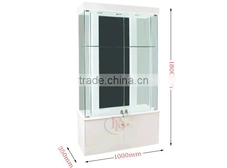 AD-10 wooden shoe cabinet glass shoe rack display