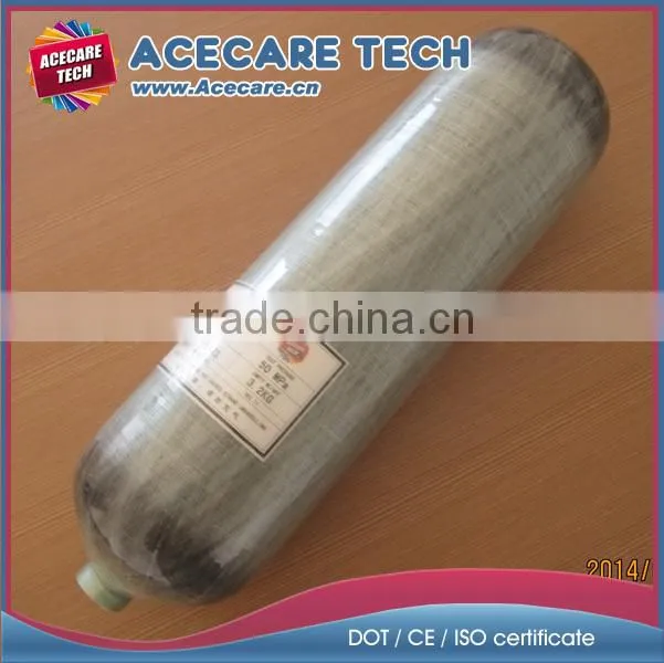 4.7L carbon fiber gas cylinder, 300bar pressure composite cylinder for SCUBA diving
