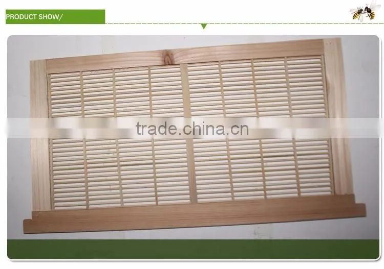 Beekeeping Fir Wood Frame Bamboo Sticks Vertical Queen Excluder