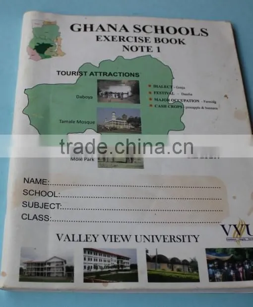 cheap exercise books for primary school in Africa market
