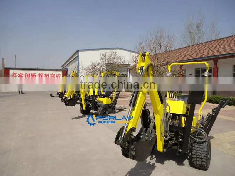 CE mini towable excavator with power