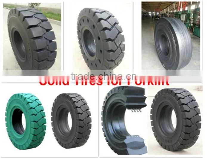 superior quality chinese hot sale tire 21x7x15 forklift solid tire