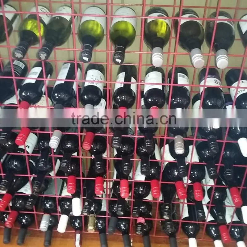 Small powder-coated mild steel L shaped wine rack bracket