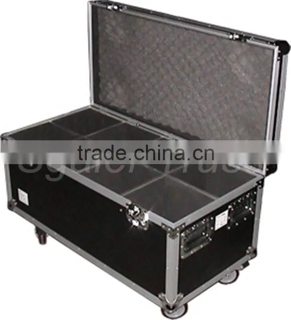Wholesale portable aluminum cosmetic flight box case with wheel