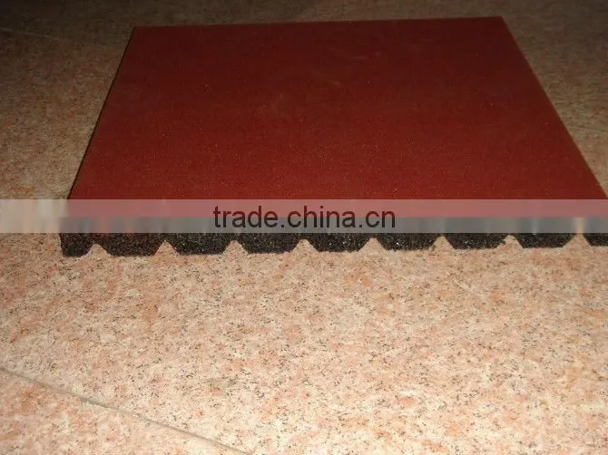 45mm Outdoor Walkway Wear-resistance Playground Surface Rubber Tile for Children
