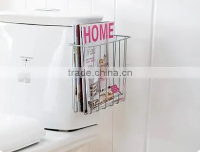 restroom bathroom magazine storage box case with color box packing