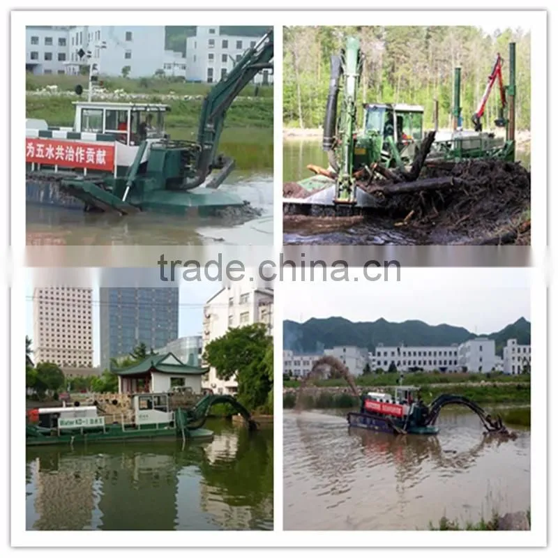 Watermaster with Excavator bucket and cutter head
