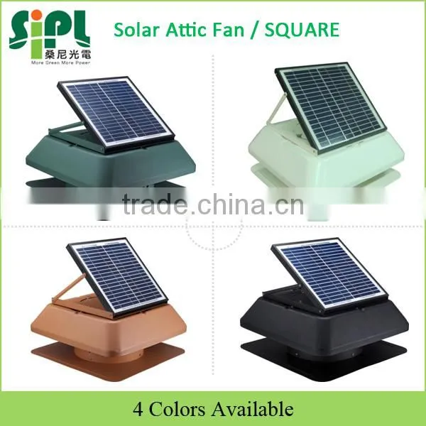 vent goods new desing in wall fan gable fan solar panel( solar cell )Solar Attic fan and ventilation option in DC AC power