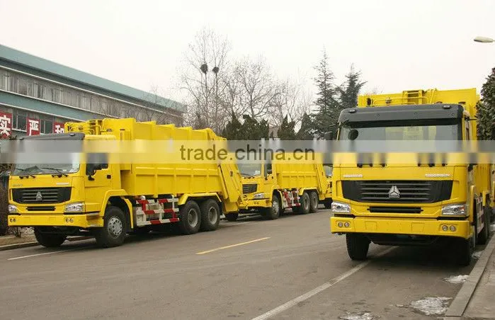 howo garbage 4*2 refuse compactor truck