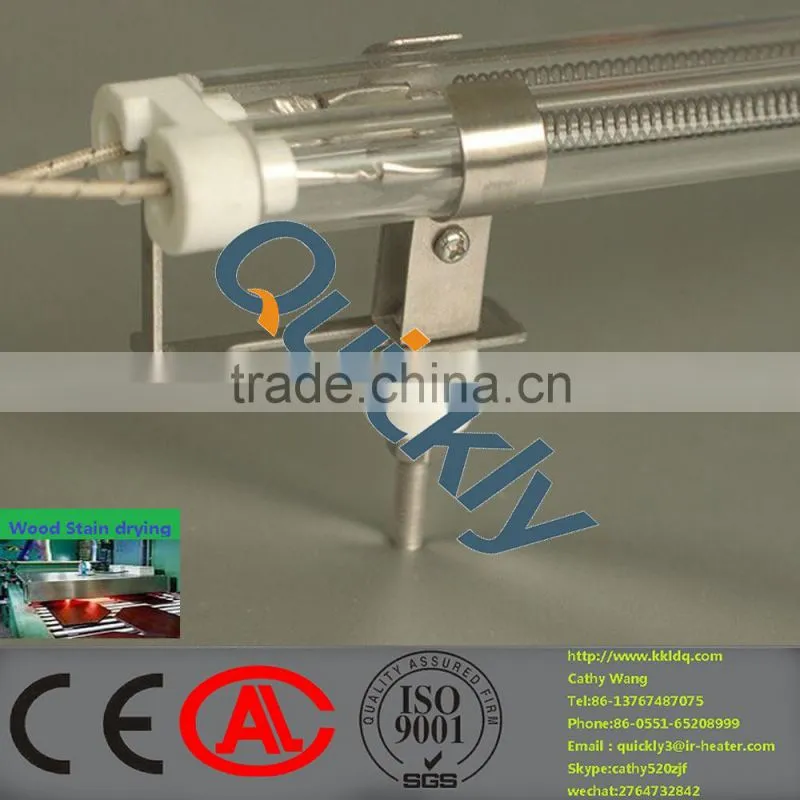 quartz heating tube,infrared heating lamp 500w for wood-paint drying