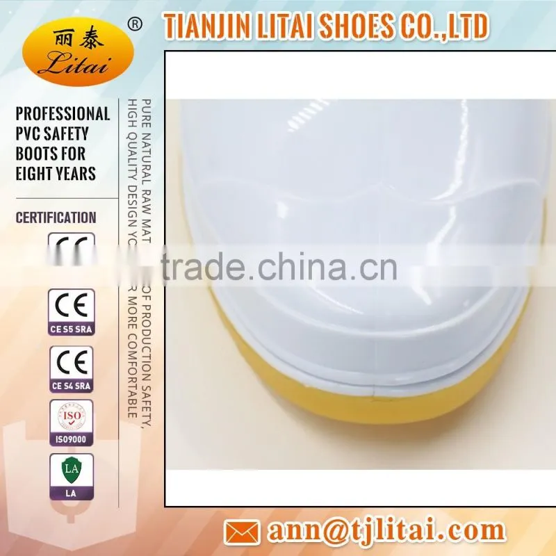 White white plastic work boots,PVC boots,