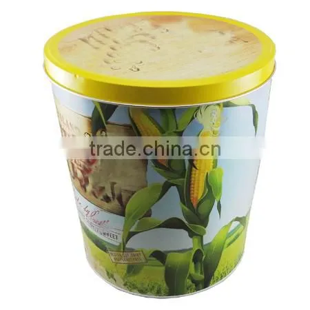 2 gallon popcorn tin can