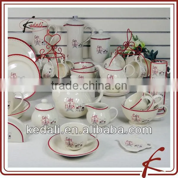 paris design stoneware tableware set