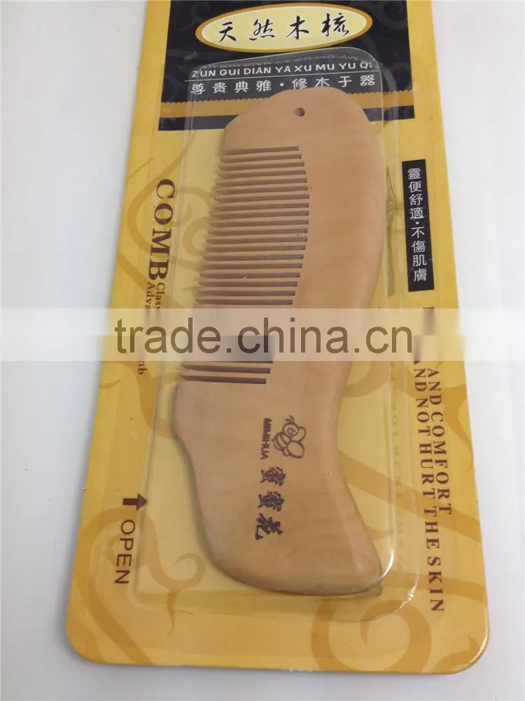100%Nature Fish Shape Wooden Combs 13.2*4.5