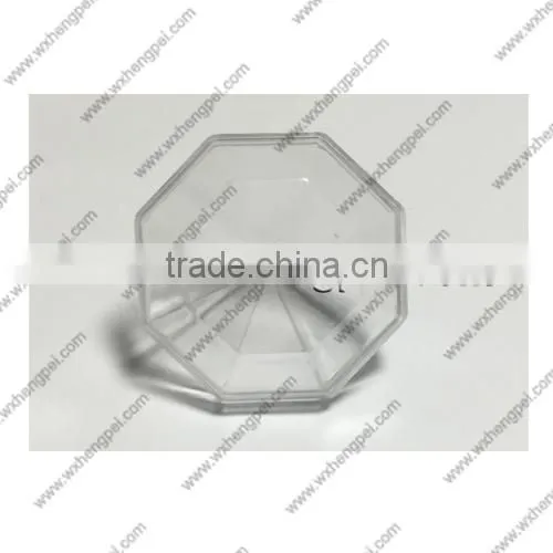 Cleverish portable cute transparent diamond plastic storage jewelry wedding box kit