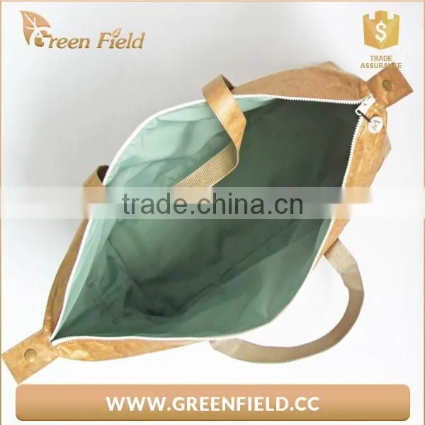 New design tote style waterproof paper tyvek travel bag