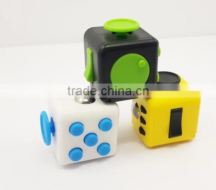 Cheaper Decompression Cube Smooth Button Desk Toy Kids $ adult for Killing Time Relieves Stress Fidget Cube