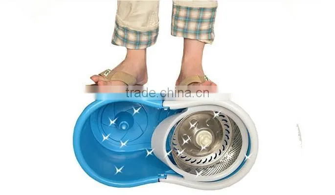 Twist and Shout Mop - Award Winning Newest Version Spin Mop Driven By Hand Push (No Foot Pedal)