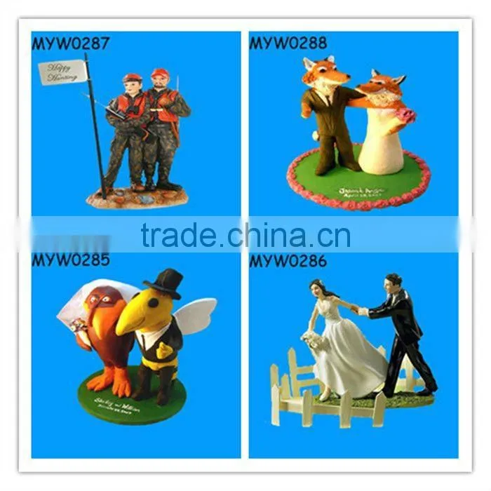 ceramic Groom Holding Bride wedding favor