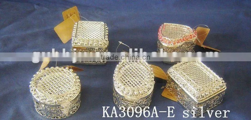 Golden Valentine Metal Gift Packing Basket