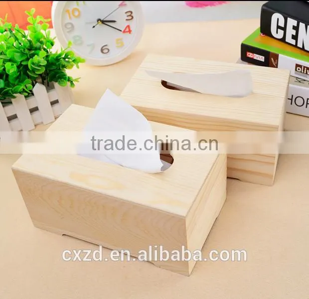 Many can be custom-made wooden tissue box
