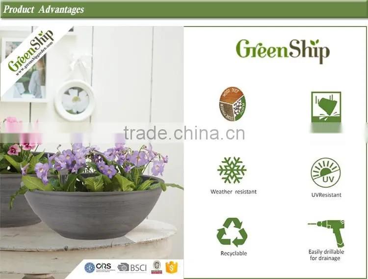 Plastic Pots Wholesale from Greenship/ 20 years lifetime/ lightweight/ UV protection/ eco-friendly