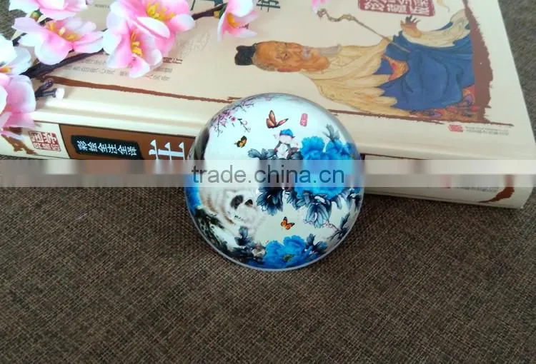 Jingyage 50mm diameter crystal half ball paperweight gifts