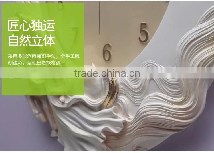 M21A Momoda Living room Creative modern hanging fancy elegant3D flower wall clock Quiet quiet quartz decoration large wall clock