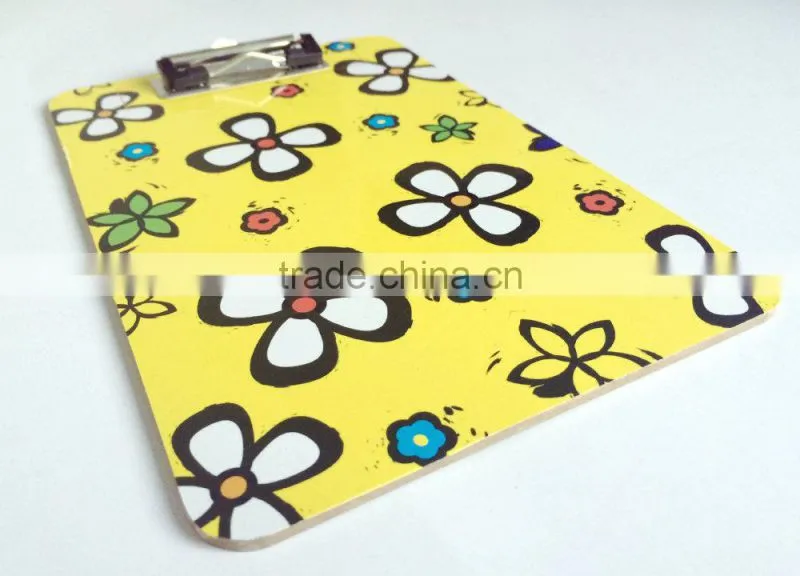 The single side printing clipboard for school and office use , writing board , MDF clipboard