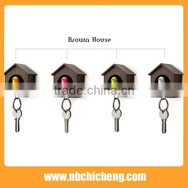 Plastic House Shaped Keychain