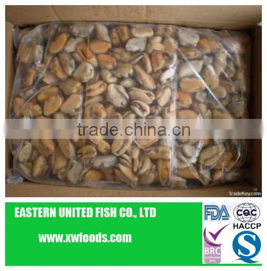 IQF cooked blue frozen mussel meat