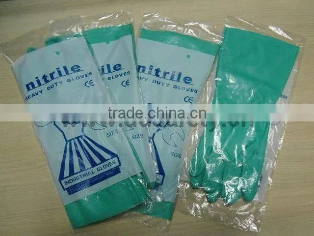 DDSAFETY Hot Sale Nitrile Gloves Green Nitrile Industry Gloves Magnetic Glove