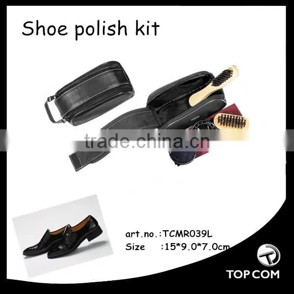 Hot Selling High Class Leather Shoe Polish Set,Shoe Shine Set/Shoe Care Kit