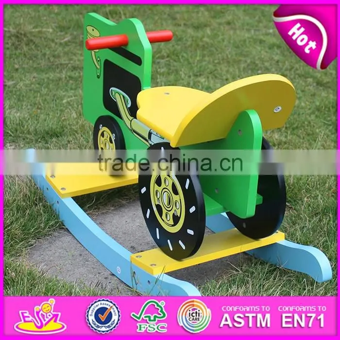 Top fashion cool rocking cars wooden kids ride on toys W16D002-S