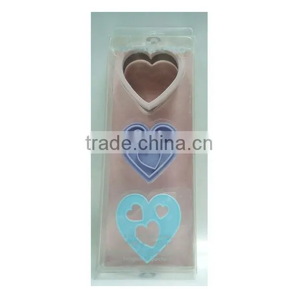CC7520 Star 3 in 1 Cookie Cutter Cookie Stencil custom cookie stamp