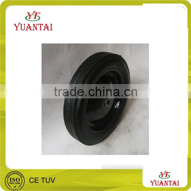 high quality solid rubber wheel barrow tire for wheel barrow 260x85 rubber wheel 300/350/400/450/650