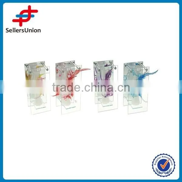 transperant color glass vases