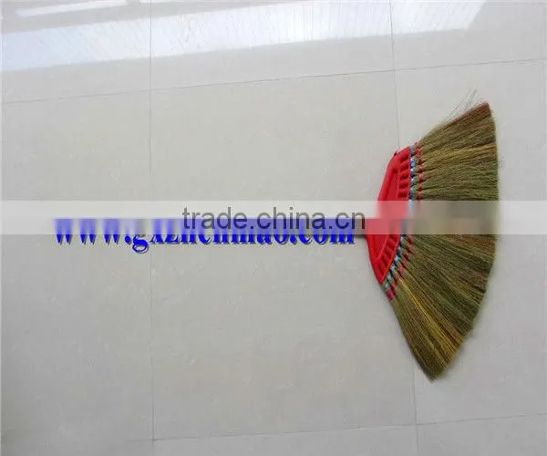 Flower Grass Hand Broom with PVC Coated Handle and Dustpan