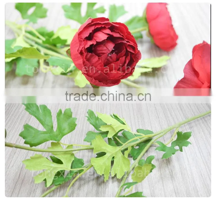 hot sell artificial ranunculus wedding low moq decoration arrangement