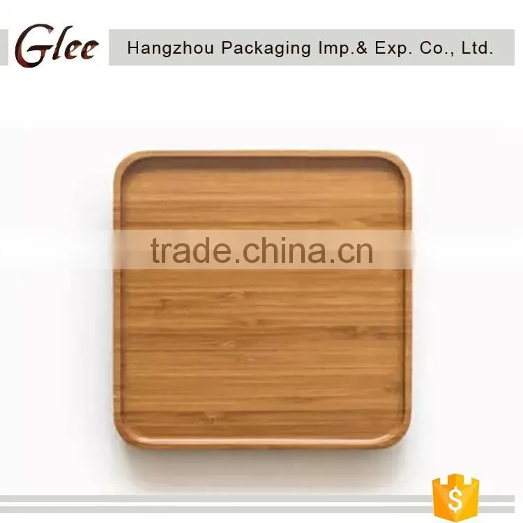 Engraved polish fancy Bamboo plate for resturant /home Wooden bread tray Wooden food plate