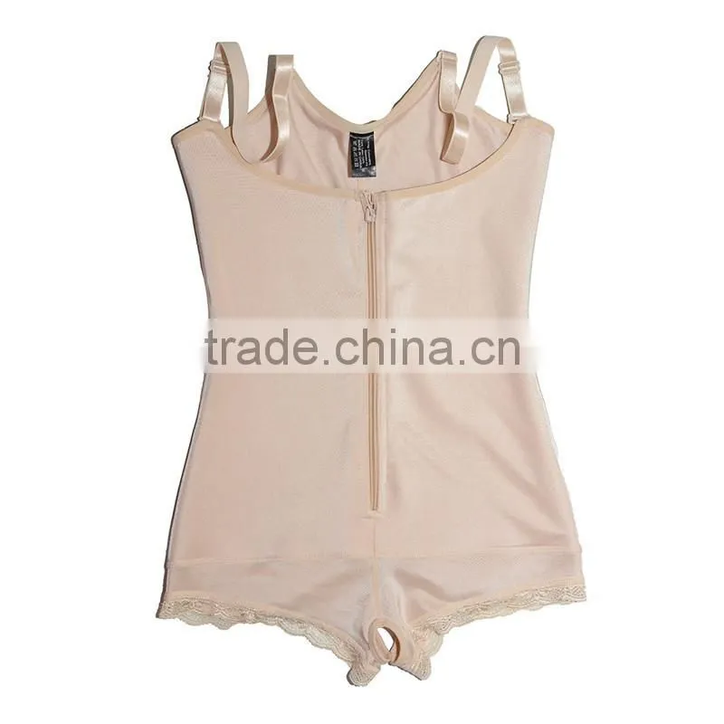 2017 Shuoyang Wholesale Cheap Shapewear Ultra Slim Body Shaper with Open Crotch