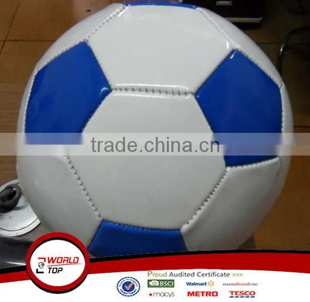 White/Blue PVC football