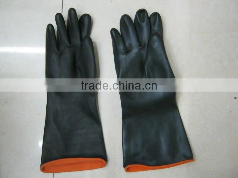 OEM chemical colorful rubber glove for Factory