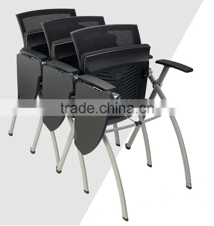 2016 hot selling high quality new design Commercial training chair conference chair tablet chair