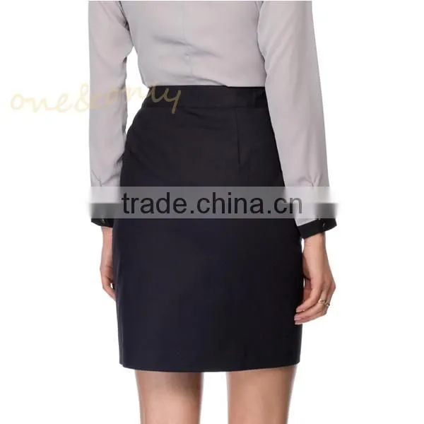 high waist office skirt style