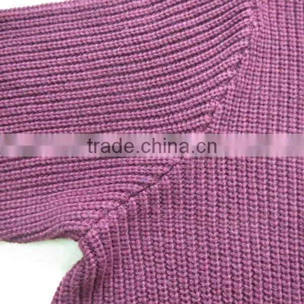 Purple fancy oullover casual men knitted sweater men