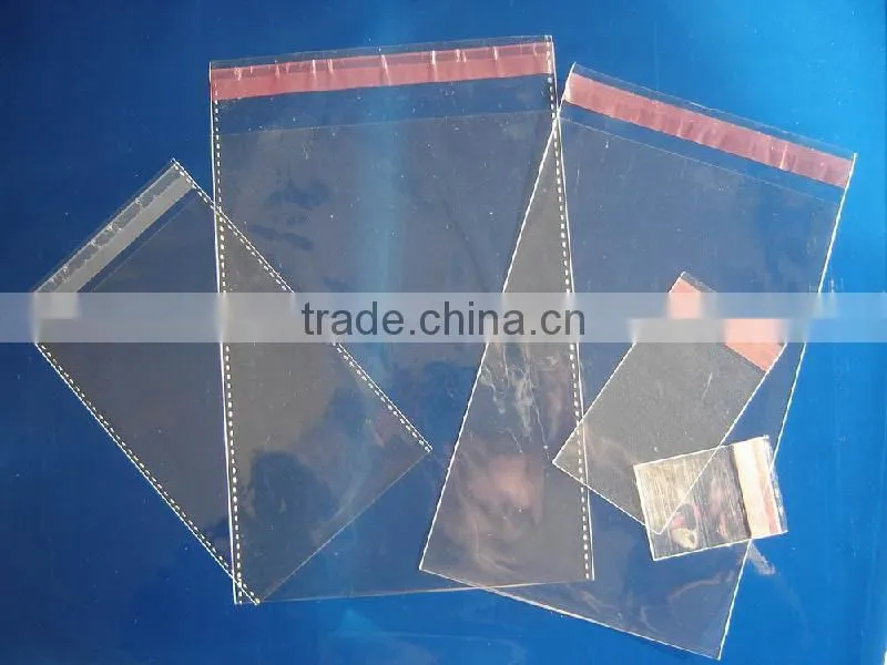 clear self adhesive poly bag