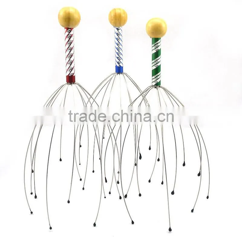 Hot sale promotional stress release head scalp massager octopus design