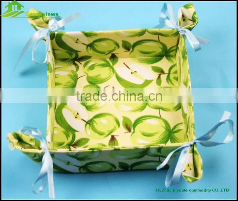 Foldable decorative fabric non-woven storage box with lid fabric storage box