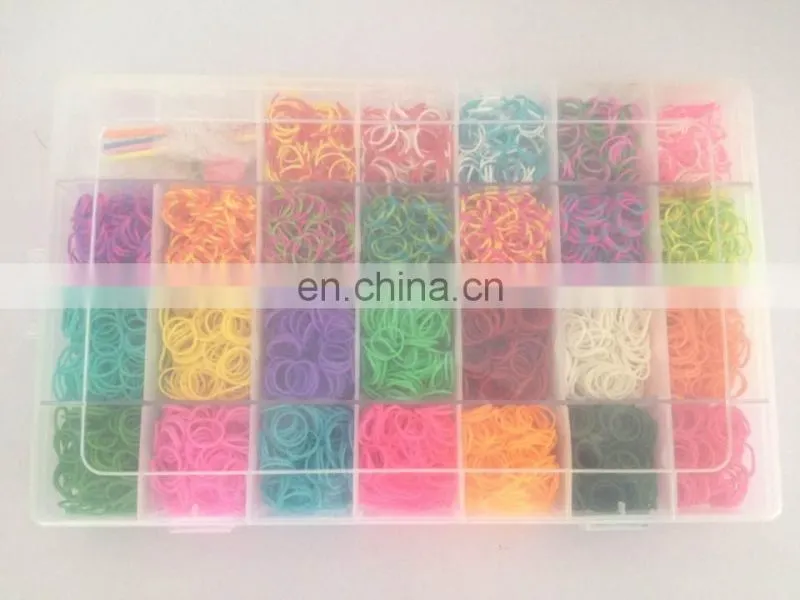 Plastic Organizer Case Rubber Bands Kit